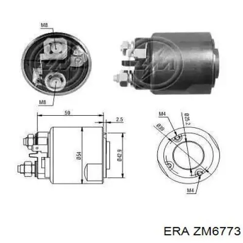 Solenoide de arranque 058911287 VAG