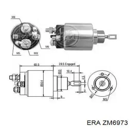  Solenoide de arranque SsangYong Actyon 
