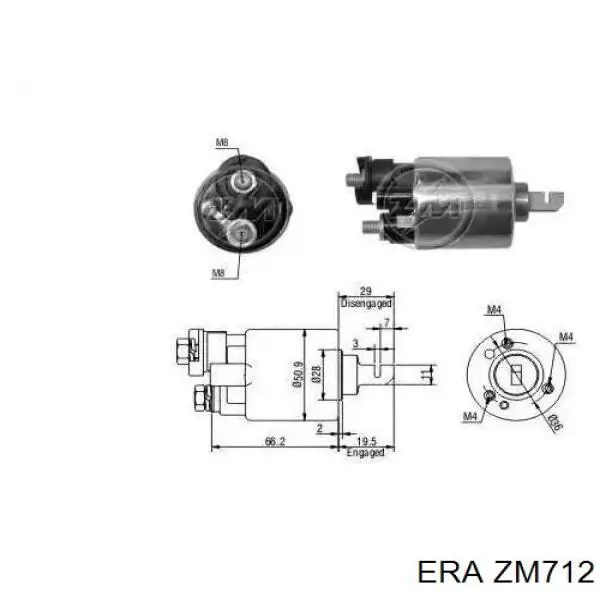 Interruptor solenoide para Opel Monterey (UBS)
