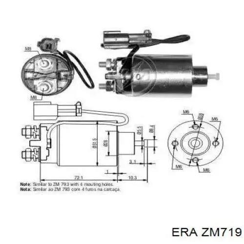 ZM719 ERA interruptor magnético, estárter