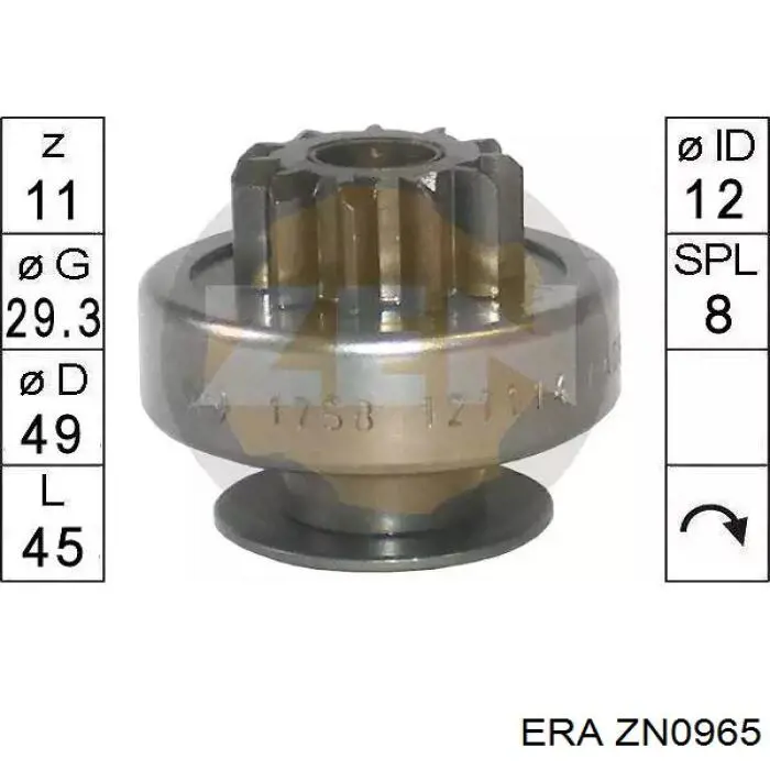 Bendix arranque VALEO 594287