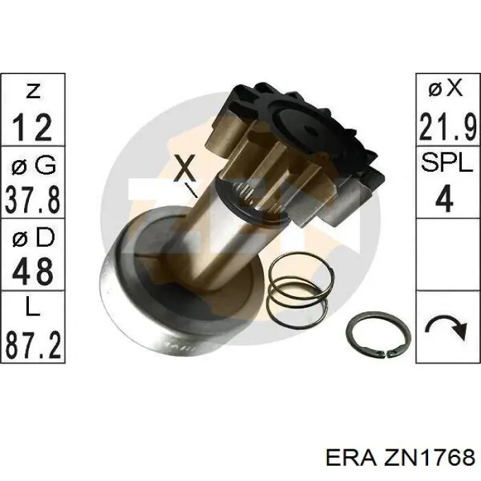 ZN1768 ERA Bendix motor de arranque