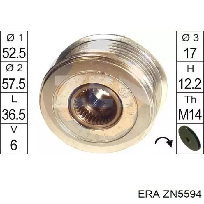 ZN5594 ERA poleas juego de piezas