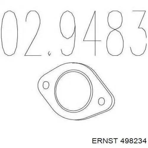 Junta de tubo de escape Ernst 498234 precio, desde 3,13 EUR