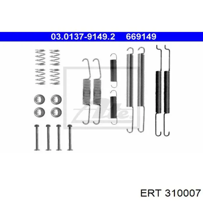 Juego de reparación de pastillas de freno ERT 310007 precio, desde 11,78 EUR