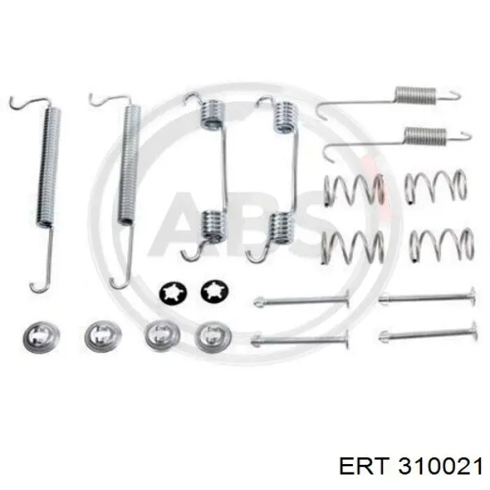 310021 ERT kit de montaje, zapatas de freno traseras