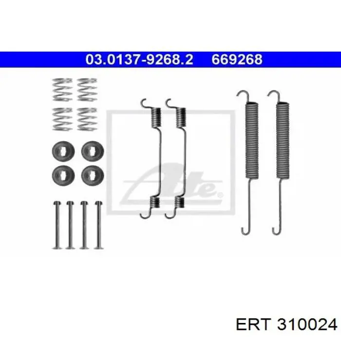 Juego de reparación de frenos traseros ERT 310024 precio, desde 7,77 EUR