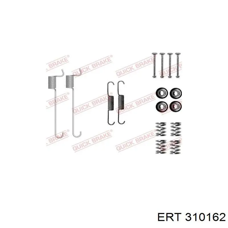 310162 ERT kit de montaje, zapatas de freno traseras