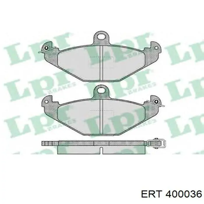 400036 ERT pinza de freno trasera izquierda