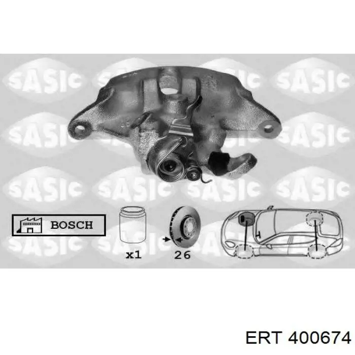 Kit de reparación de pinzas de freno 4427A2 Peugeot/Citroen