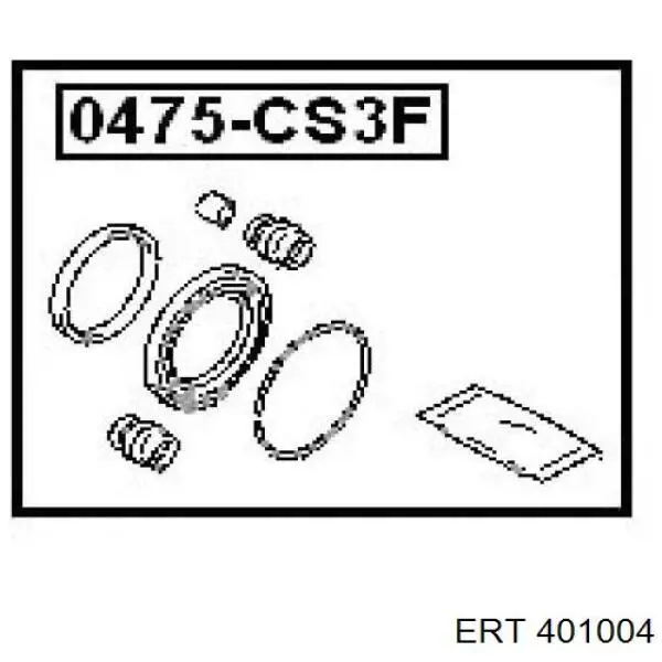 401004 ERT juego de reparación, pinza de freno delantero