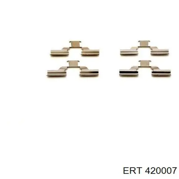 420007 ERT conjunto de muelles almohadilla discos traseros