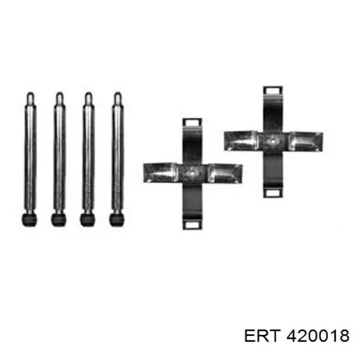 Juego de reparación de frenos traseros ERT 420018 precio, desde 11,09 EUR