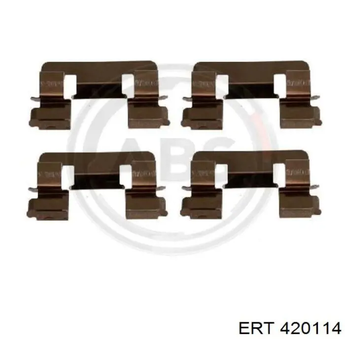 420114 ERT conjunto de muelles almohadilla discos delanteros