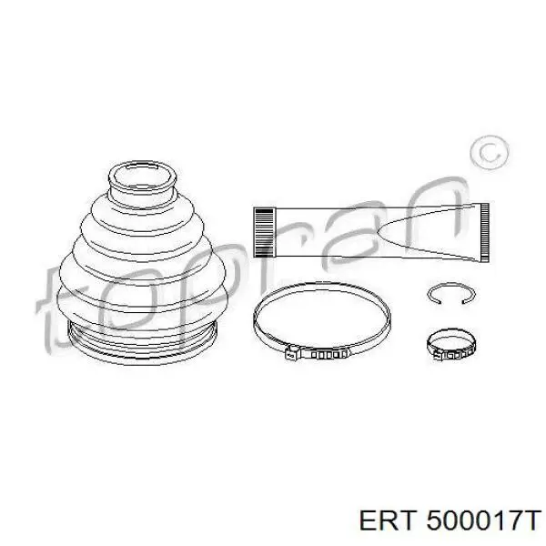 Fuelle, palier delantero exterior ERT 500017T precio, desde 13,56 EUR