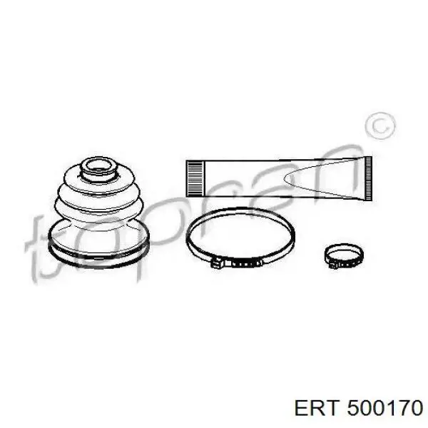 Fuelle de semieje delantero interior 500170 ERT