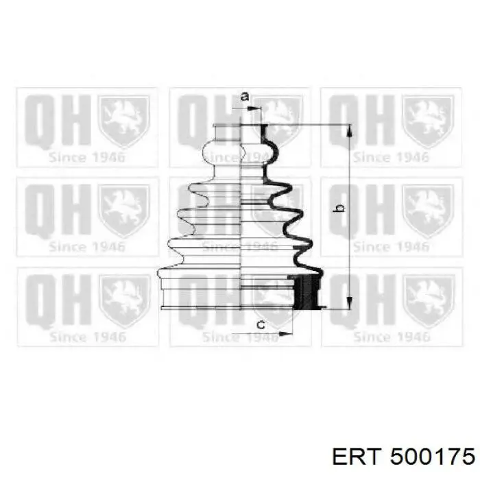 Fuelle transmisión delantero exterior ERT 500175 precio, desde 8,27 EUR