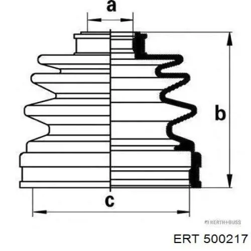 Fuelle, árbol de transmisión delantero interior Toyota Corolla E12