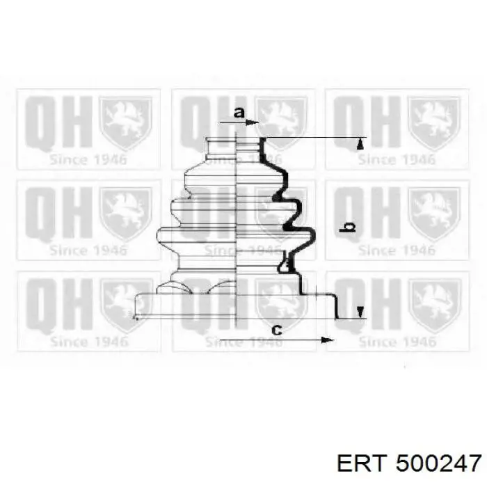 Comprar 500247 ERT Fuelle exterior del eje de transmisión trasero
