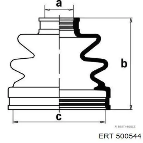Comprar 500544 ERT Fuelle de semieje delantero interior