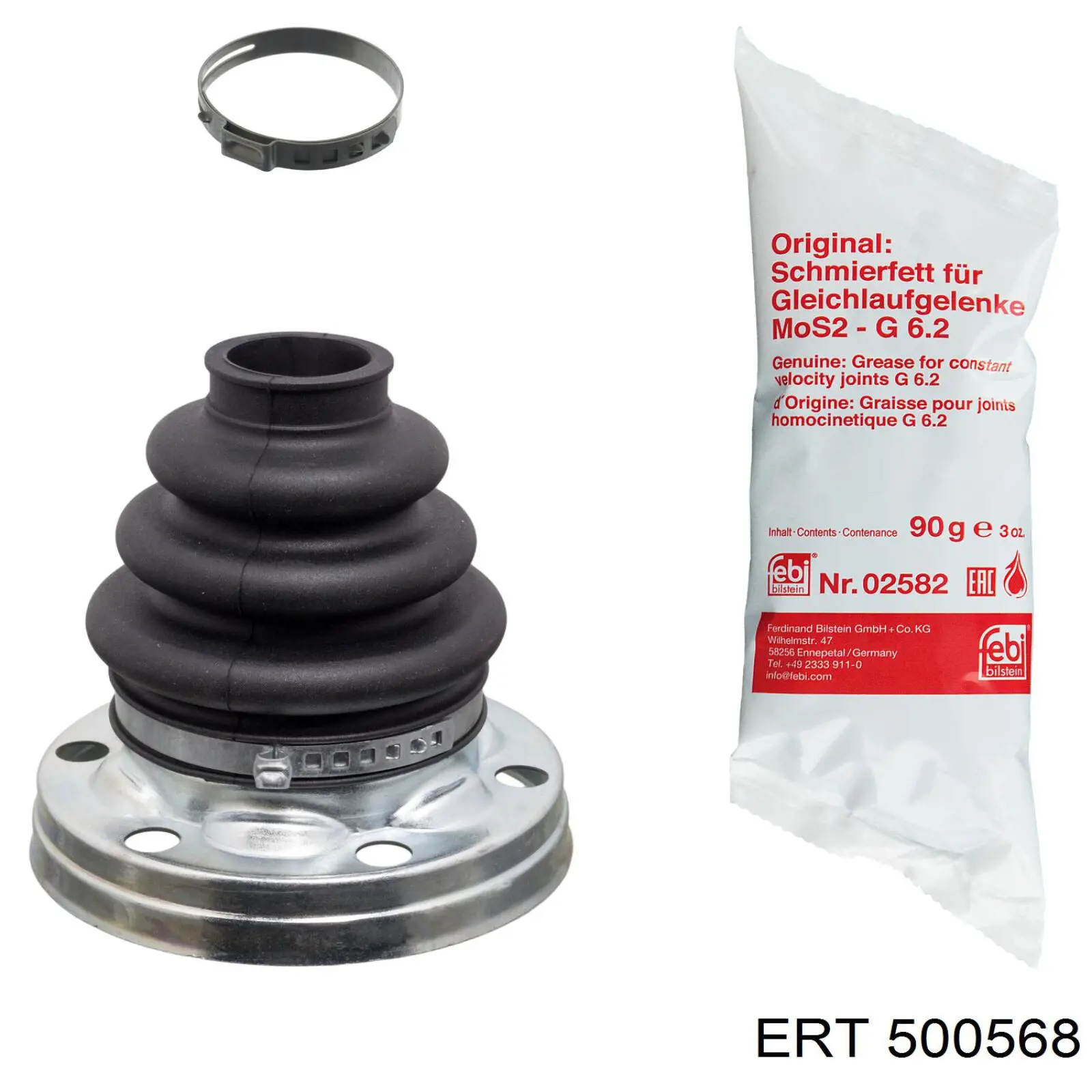Fuelle exterior del eje de transmisión trasero ERT 500568 precio, desde 9,73 EUR