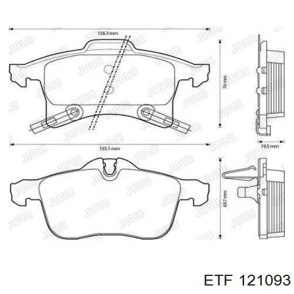 Pastillas de freno delanteras Opel Corsa X12