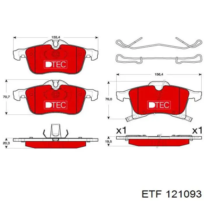Pastillas de freno delanteras Opel Corsa X12