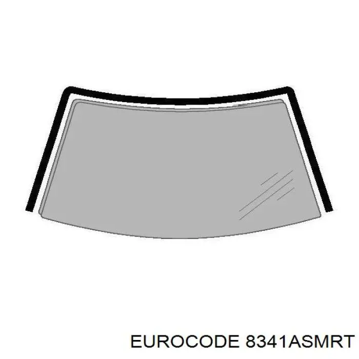 8341ASMRT Eurocode moldura de parabrisas superior