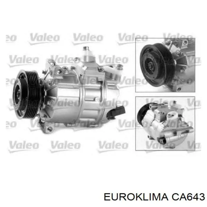 CA643 Euroklima polea compresor a/c
