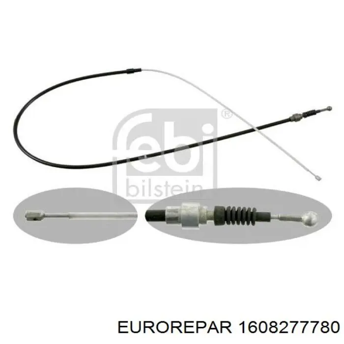 1608277780 Eurorepar cable de freno de mano trasero derecho/izquierdo