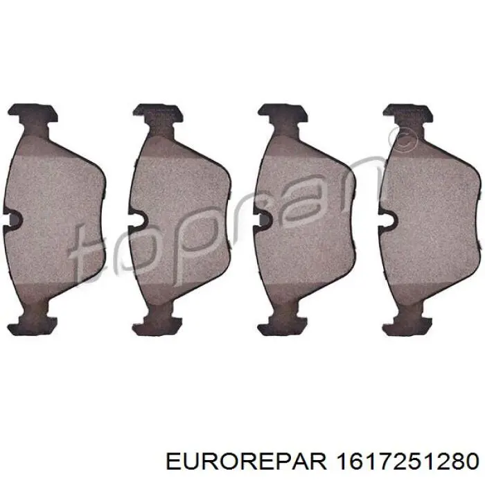 1617251280 Eurorepar pastillas de freno delanteras