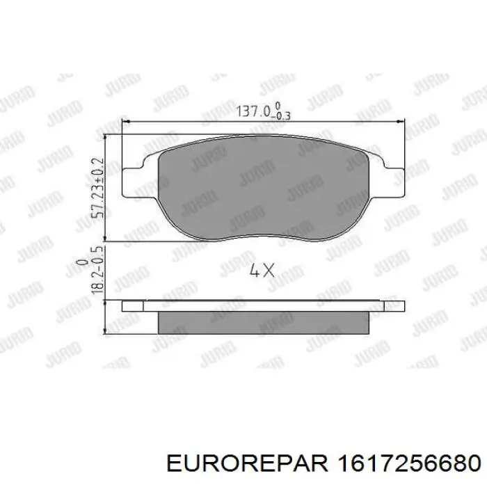 Pastillas de freno delanteras Citroen C3 1 FC