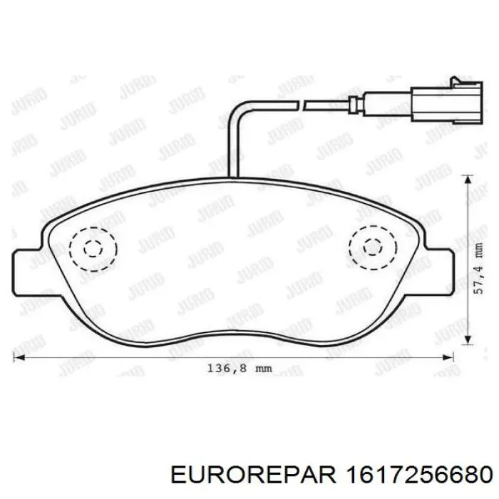 Pastillas de freno delanteras Citroen C3 1 FC