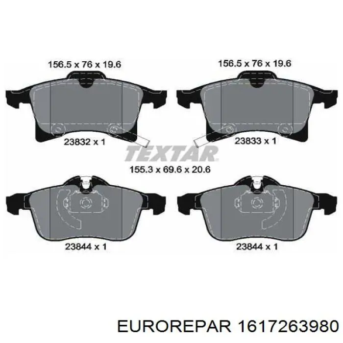 Pastillas de freno delanteras Opel Corsa X12