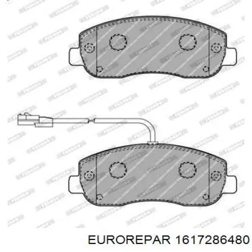 1617286480 Eurorepar pastillas de freno delanteras