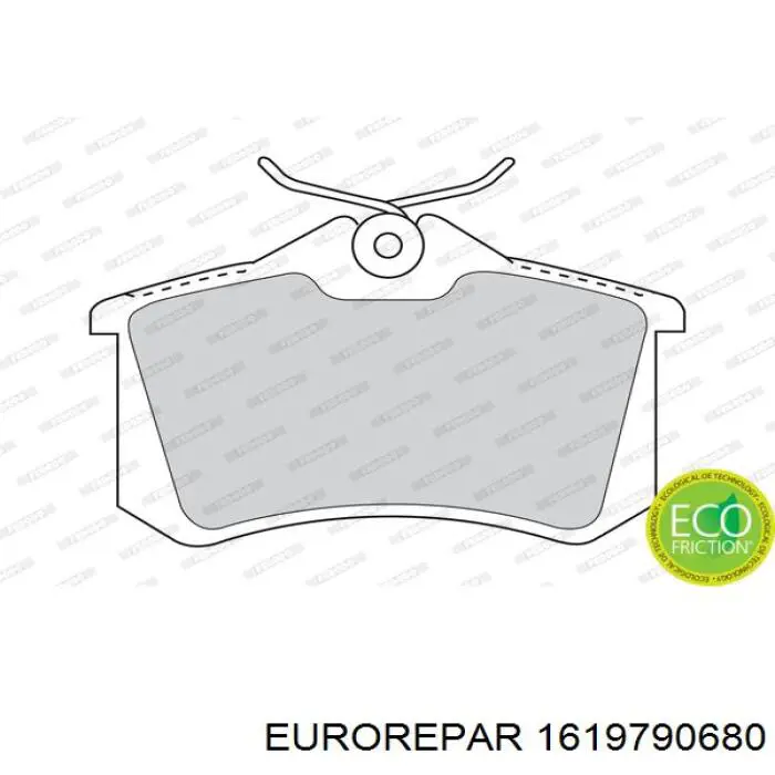 Pastillas de freno traseras 1619790680 Eurorepar