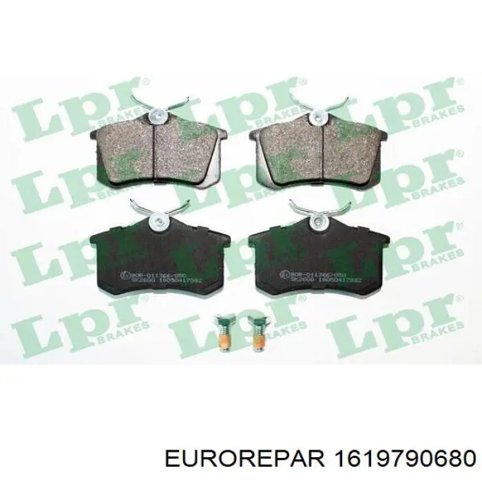 Pastillas traseras Eurorepar 1619790680