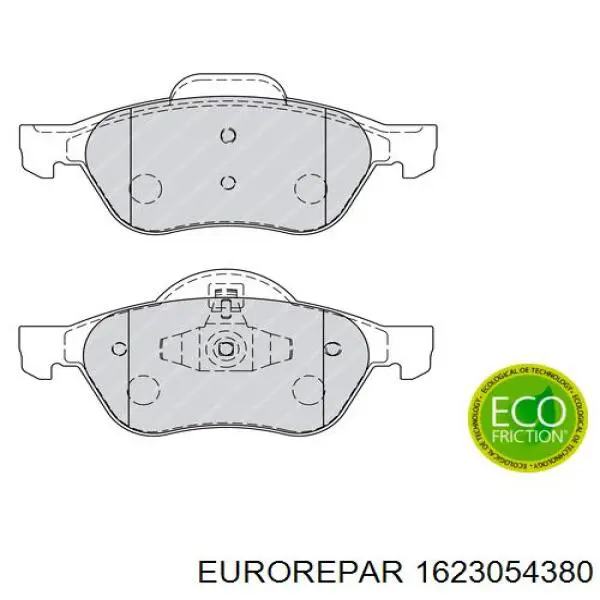 1623054380 Eurorepar pastillas de freno delanteras