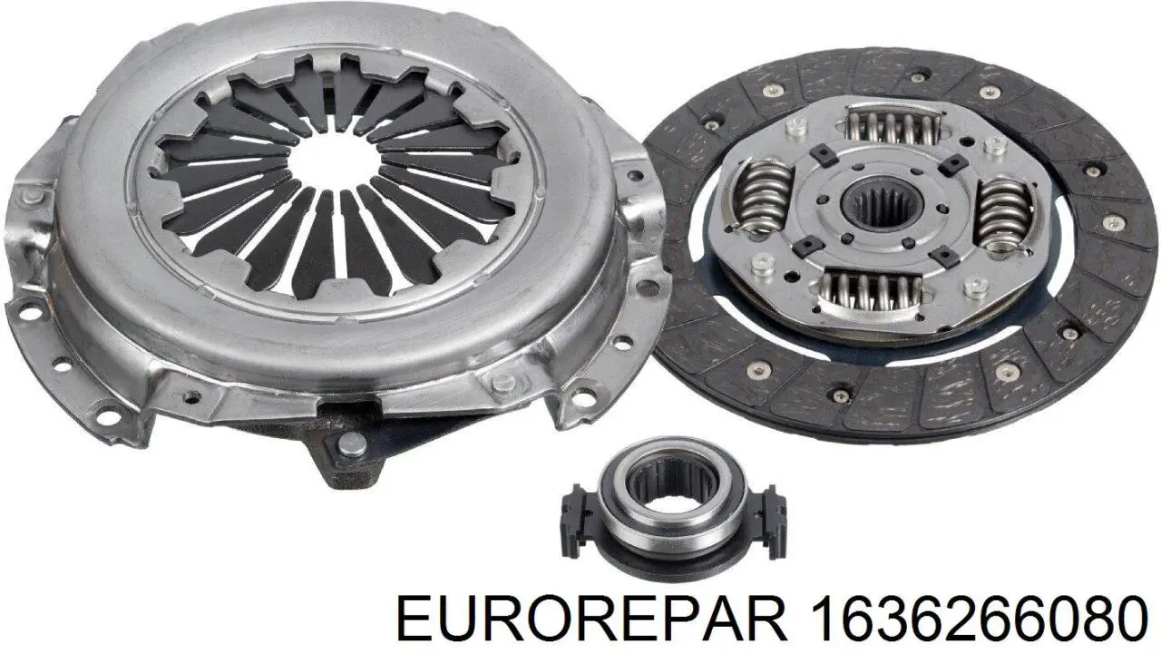 1636266080 Eurorepar kit de embrague (3 partes)