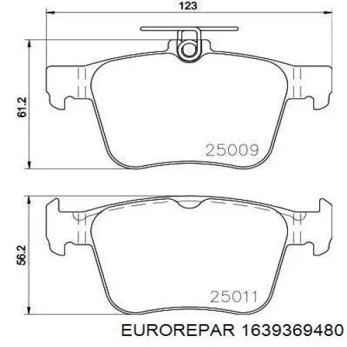 1639369480 Eurorepar pastillas de freno traseras