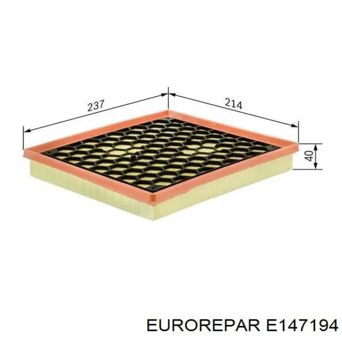 E147194 Eurorepar filtro de aire