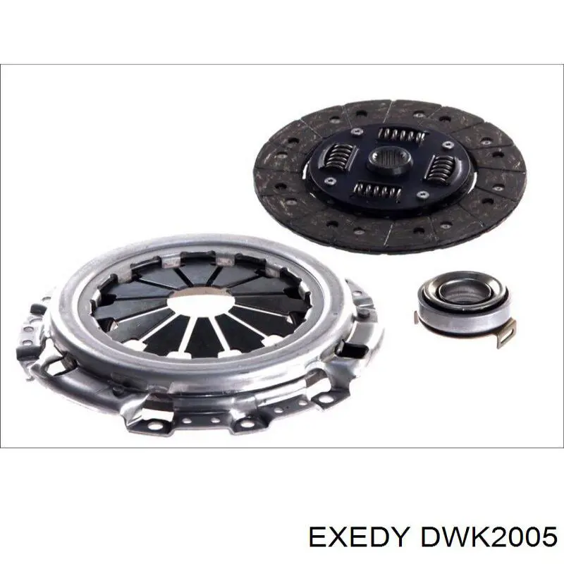 DWK2005 Exedy kit de embrague (3 partes)