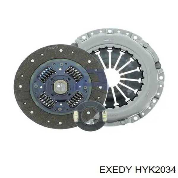 HYK2034 Exedy kit de embrague (3 partes)