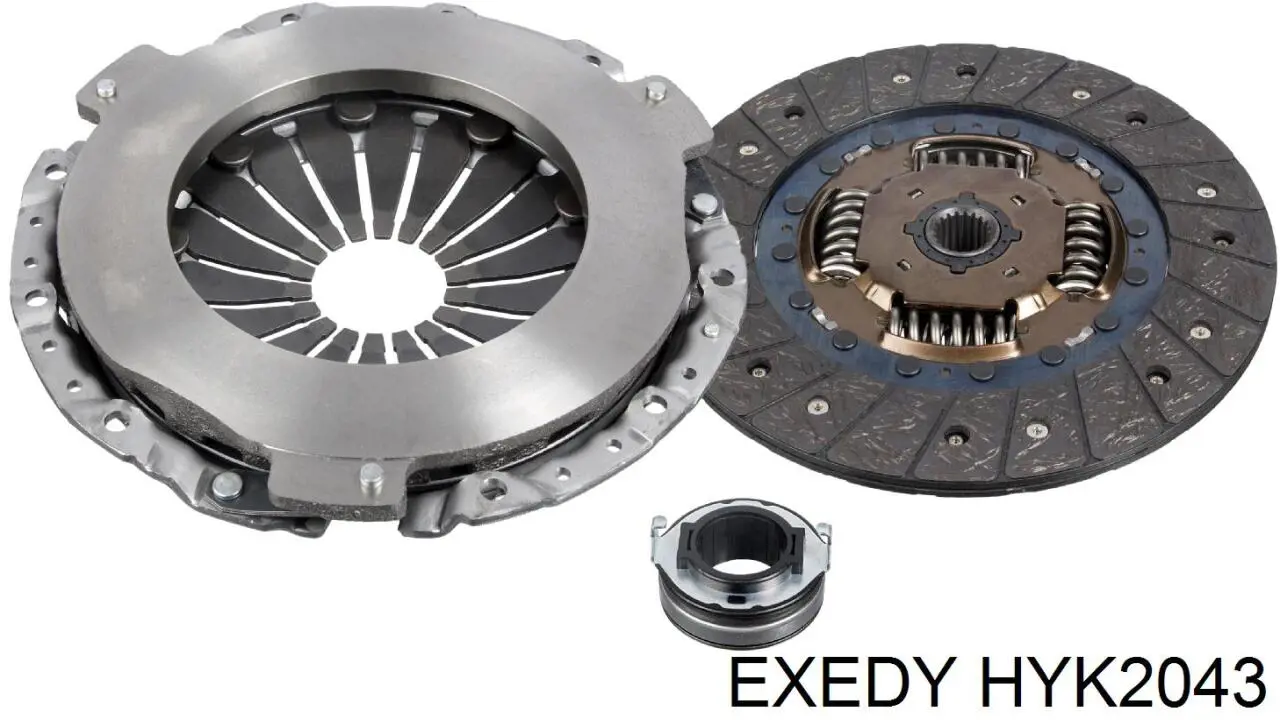 HYK2043 Exedy kit de embrague (3 partes)