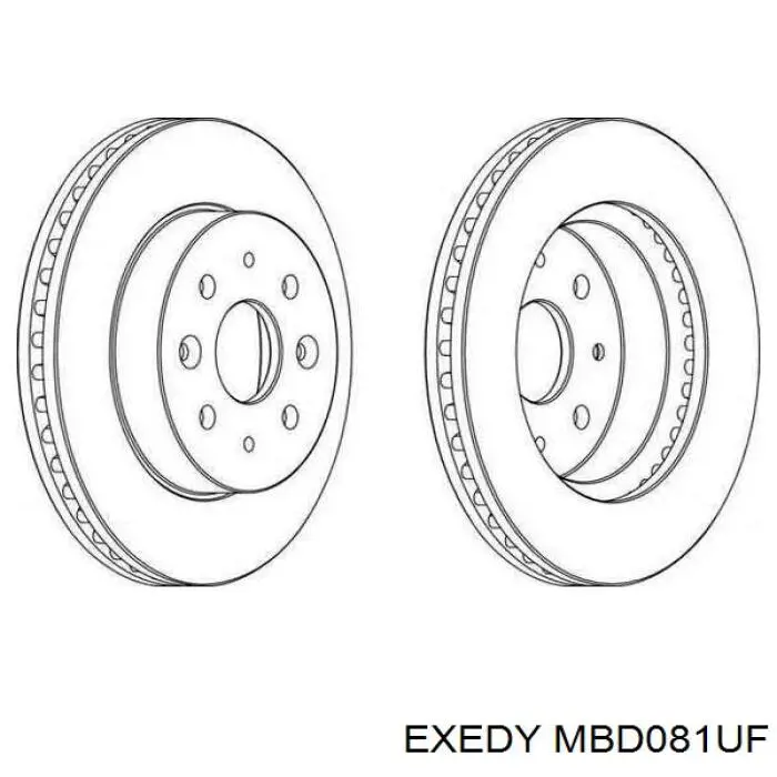 Disco de embrague Exedy MBD081UF precio, desde 69,65 EUR