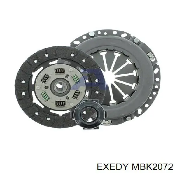 MBK2072 Exedy kit de embrague (3 partes)