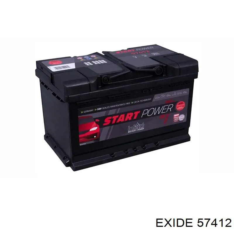 Batería de Arranque Exide 74 ah 12 v B13 (57412)