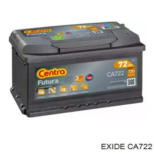 Batería de Arranque Exide 72 ah 12 v B13 (CA722)