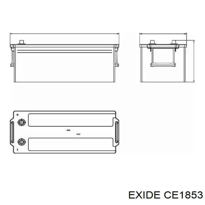 CE1853 Exide Batería Start-Stop