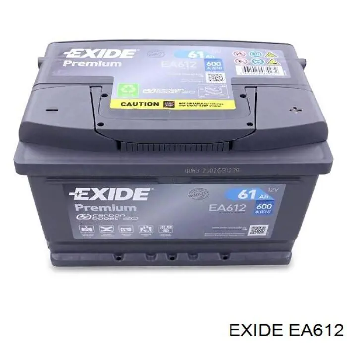 EA612 Exide Batería Start-Stop